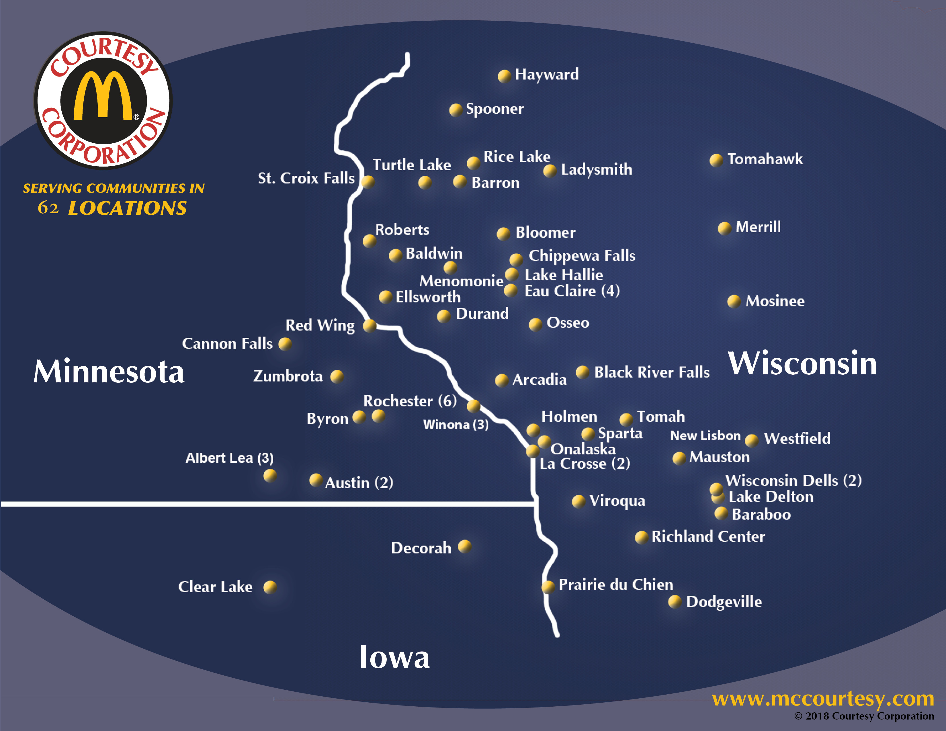 Courtesy Corporation McDonald's Restaurant Locations Courtesy Corporation McDonald's Restaurant Locations