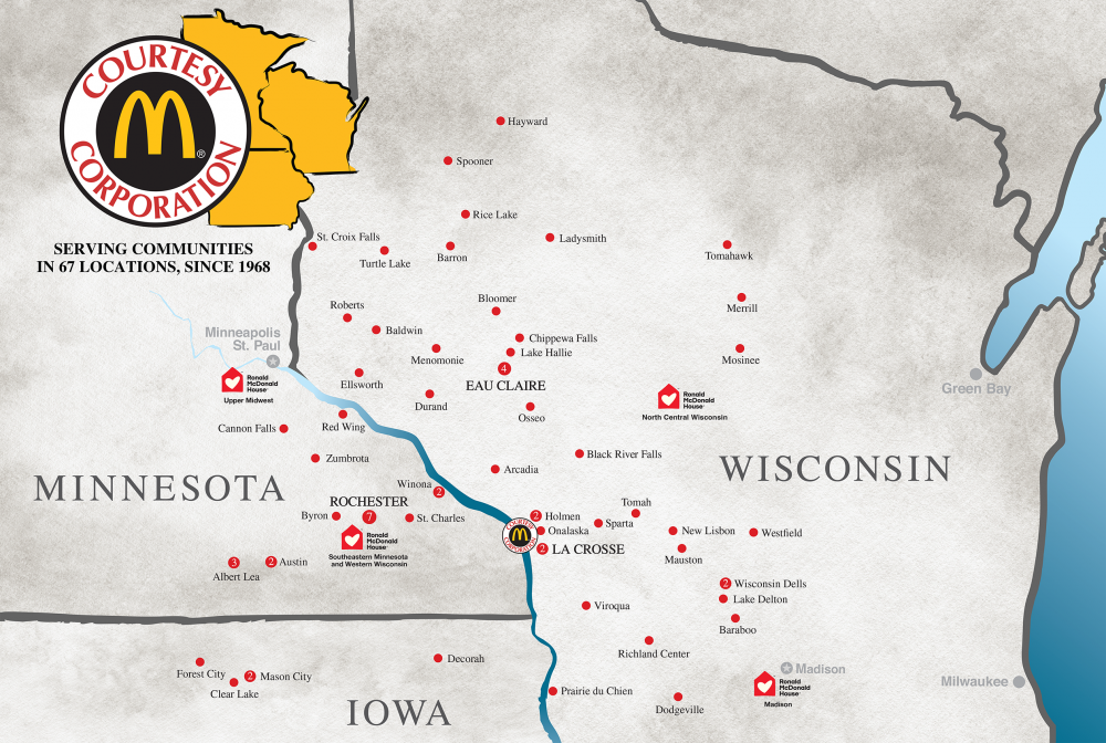 Courtesy Corporation McDonald's Restaurant Locations